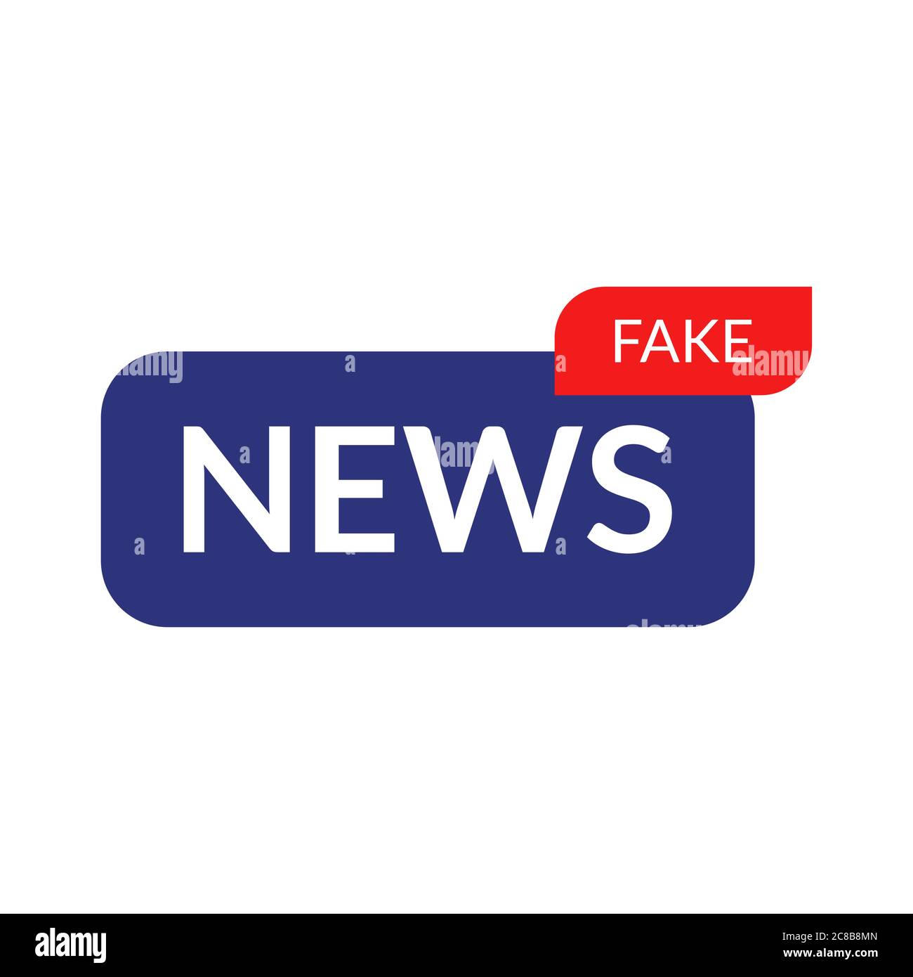 Fausses nouvelles icône logo illustration vectorielle isolée Image