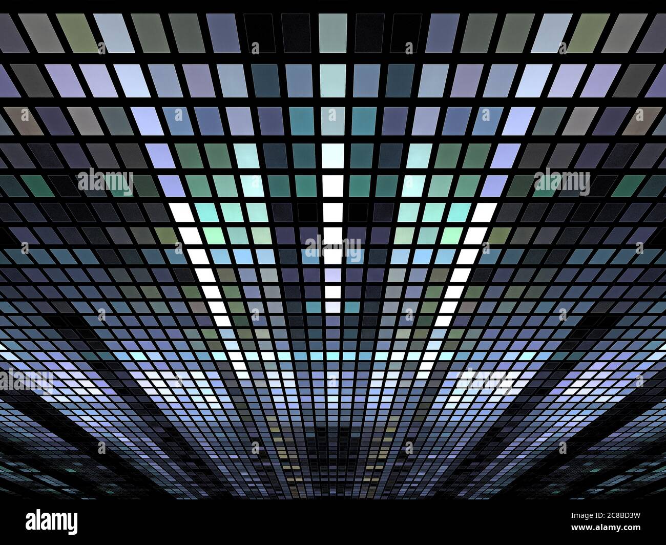 3 conception graphique dimensionnelle pour les sujets de la technologie, des communications, de l'information numérique Banque D'Images