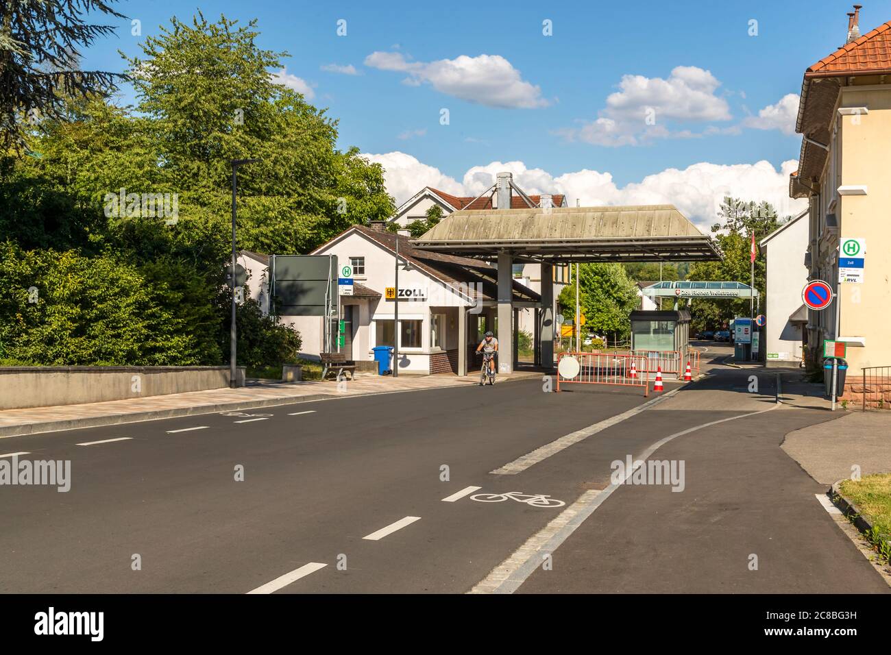 Immeuble de douane à la frontière suisse - allemande à Weil am Rhein, Allemagne Banque D'Images