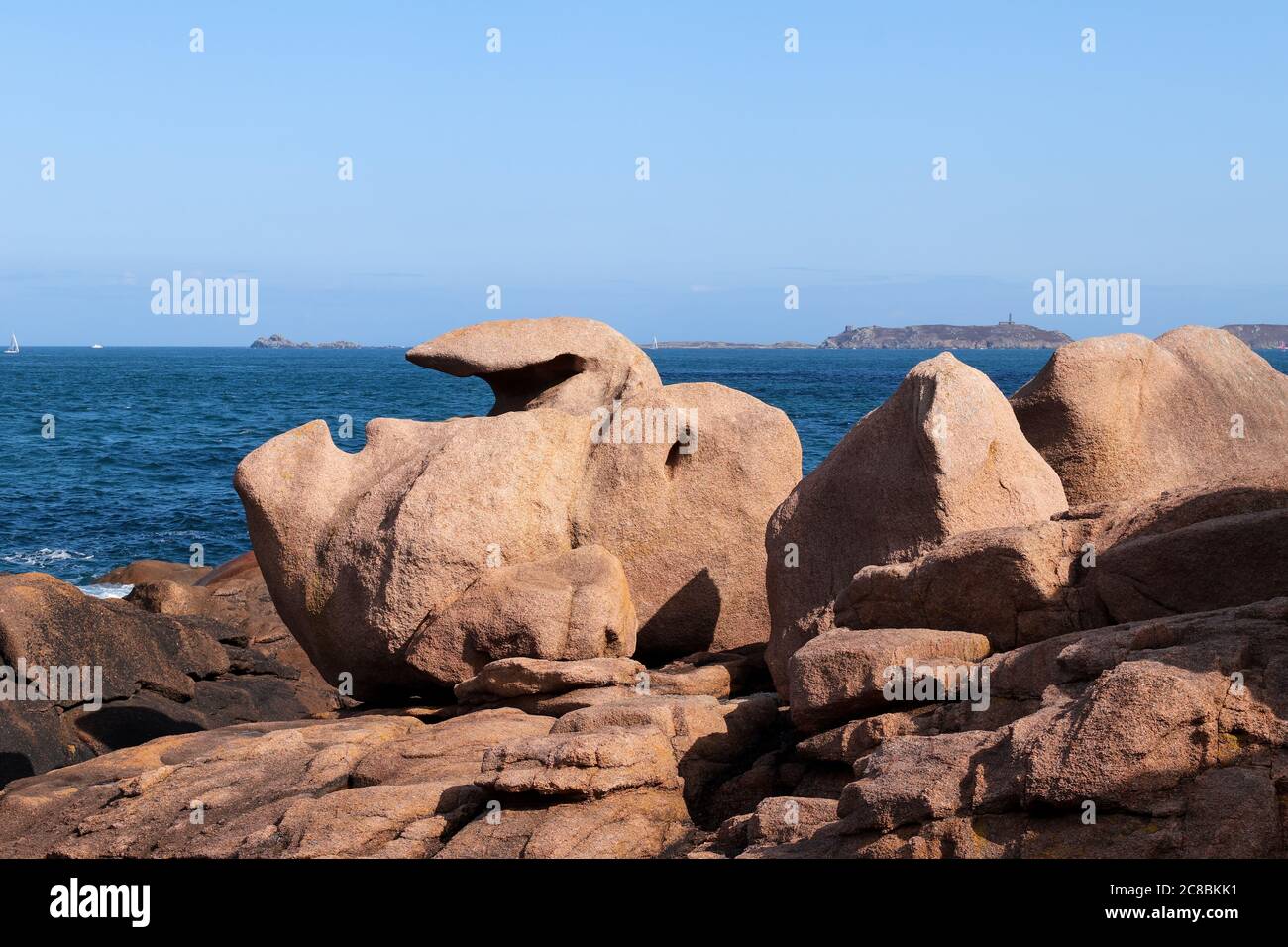 Cote de granit rose cote de granit rose Banque de photographies et d ...