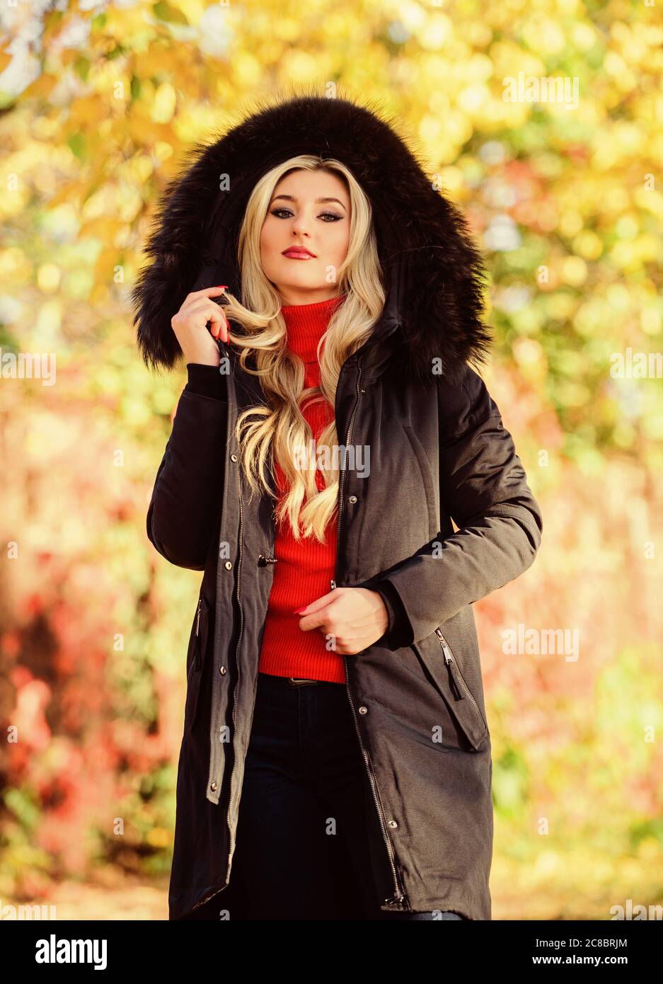 Manteau parka classique est devenu l'icône de l'armoire. Fonctionnel et  élégant, polyvalent. Porter à pied tout en parka fille park. Veste Puffer  avec hood. Porter femme parka noire du capot de la