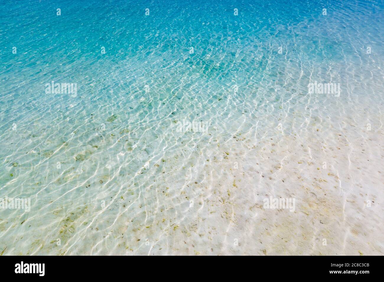 Fond bleu d'ondulation d'eau. Arrière-plan de l'océan. Texture bleu ondulé transparent Banque D'Images
