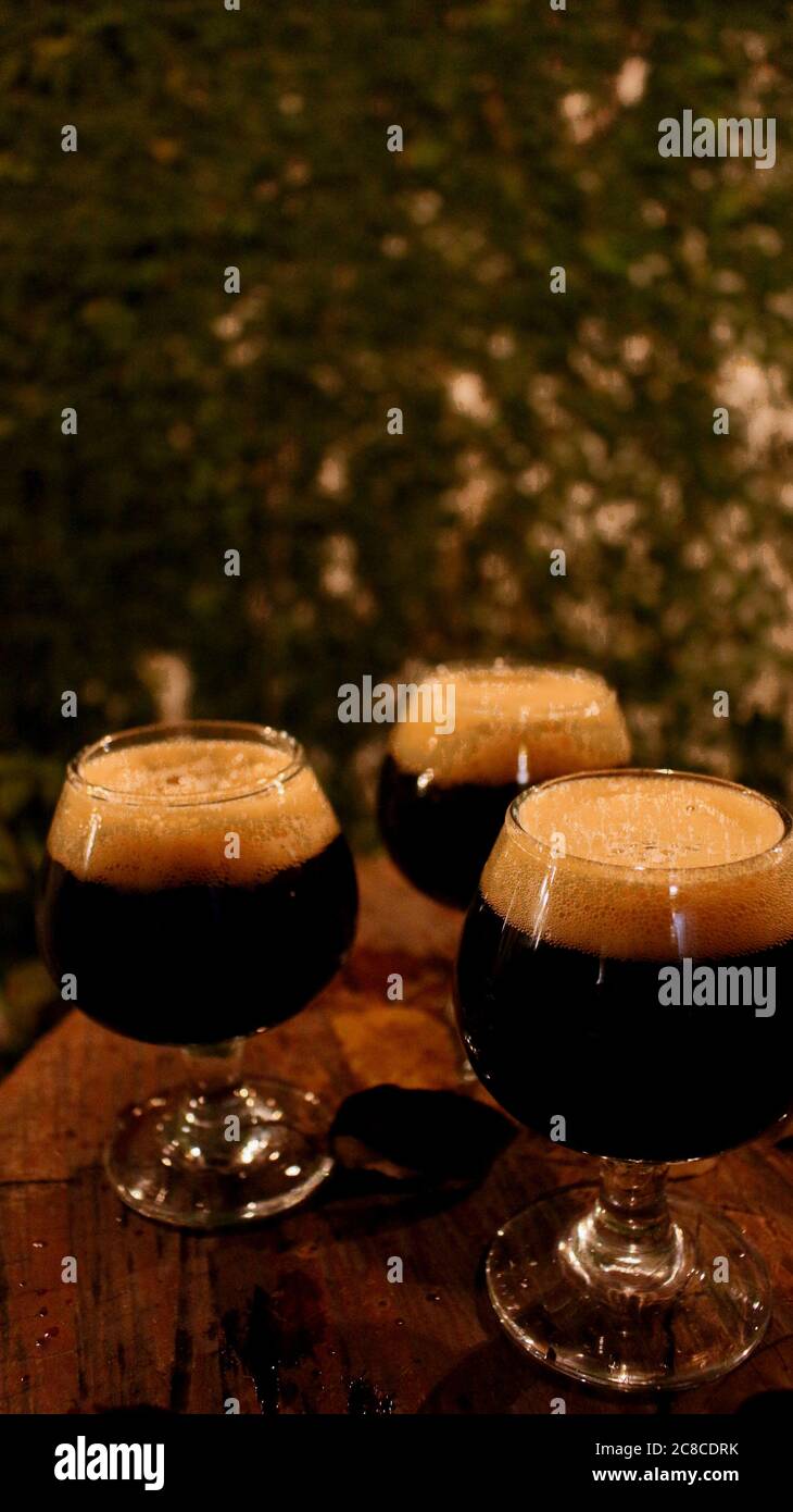 Snifters de bière Banque D'Images