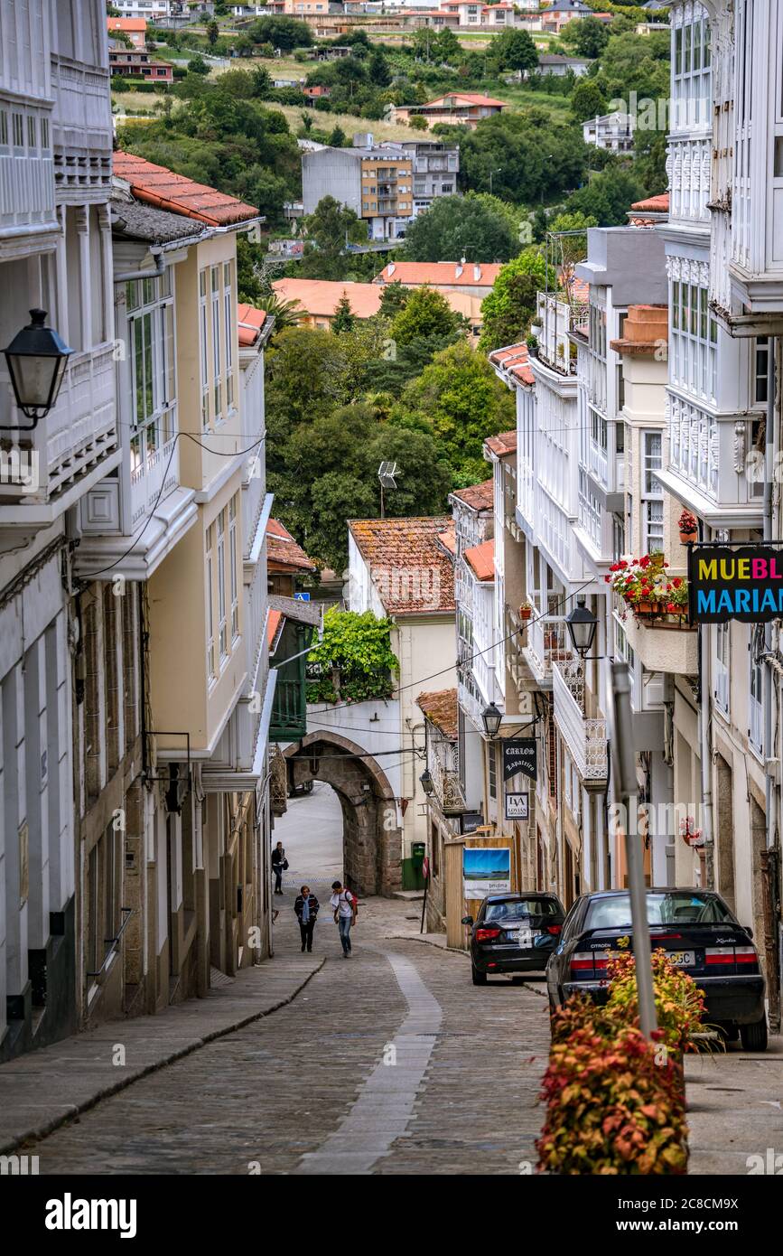 Centre historique de la ville de Betanzos en Galice, Espagne Banque D'Images