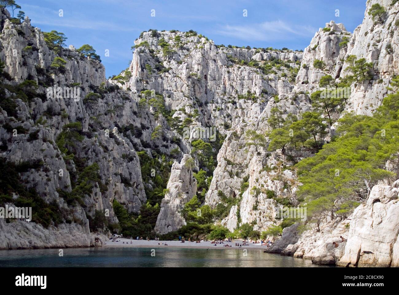 La Calanque d'en Vau, près de Cassis, Provence Banque D'Images