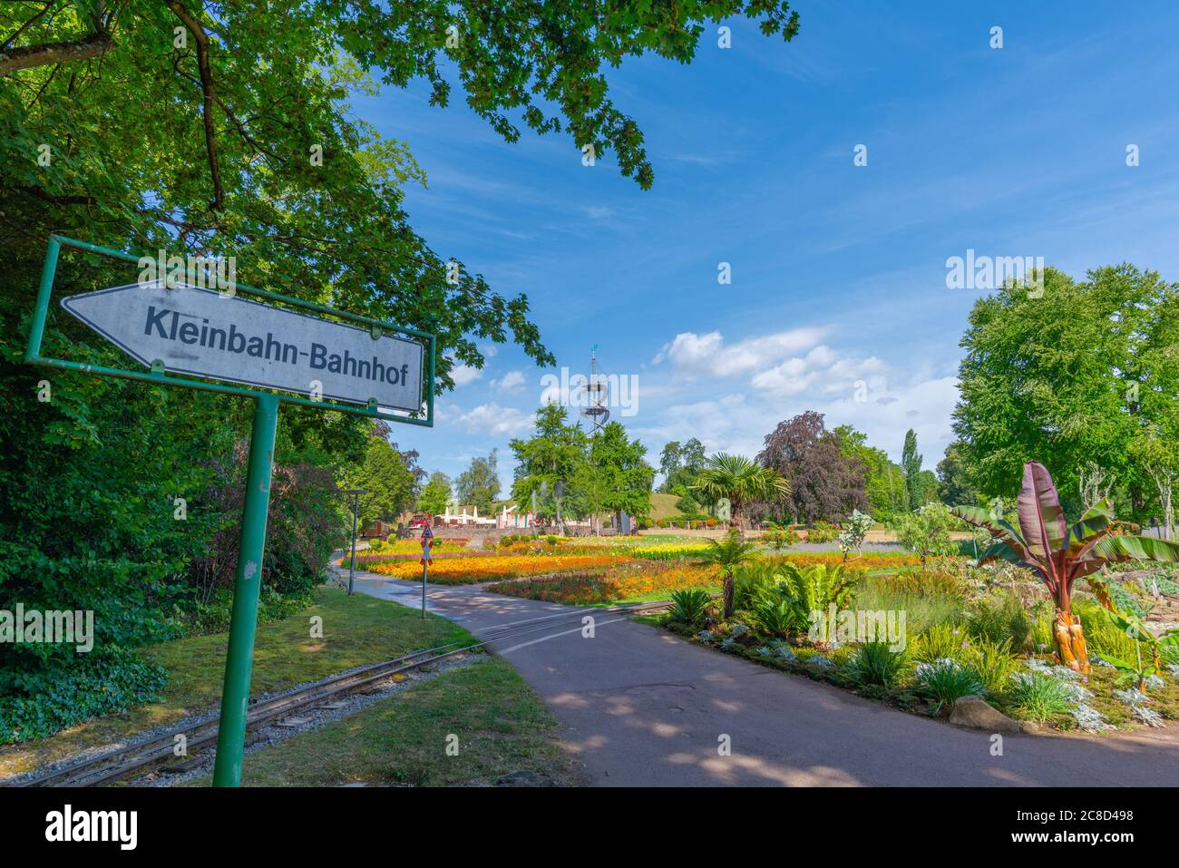 Höhenpark Killesberg ou Park Killesberg, capitale Stuttgart, Bade-Wurtemberg, Allemagne du Sud, Europe centrale Banque D'Images