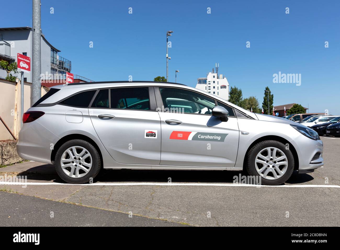 CARTE DE partage DE voitures WIRO DB Opel Astra Banque D'Images