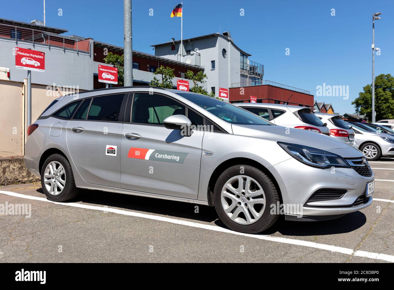 CARTE DE partage DE voitures WIRO DB Opel Astra Banque D'Images