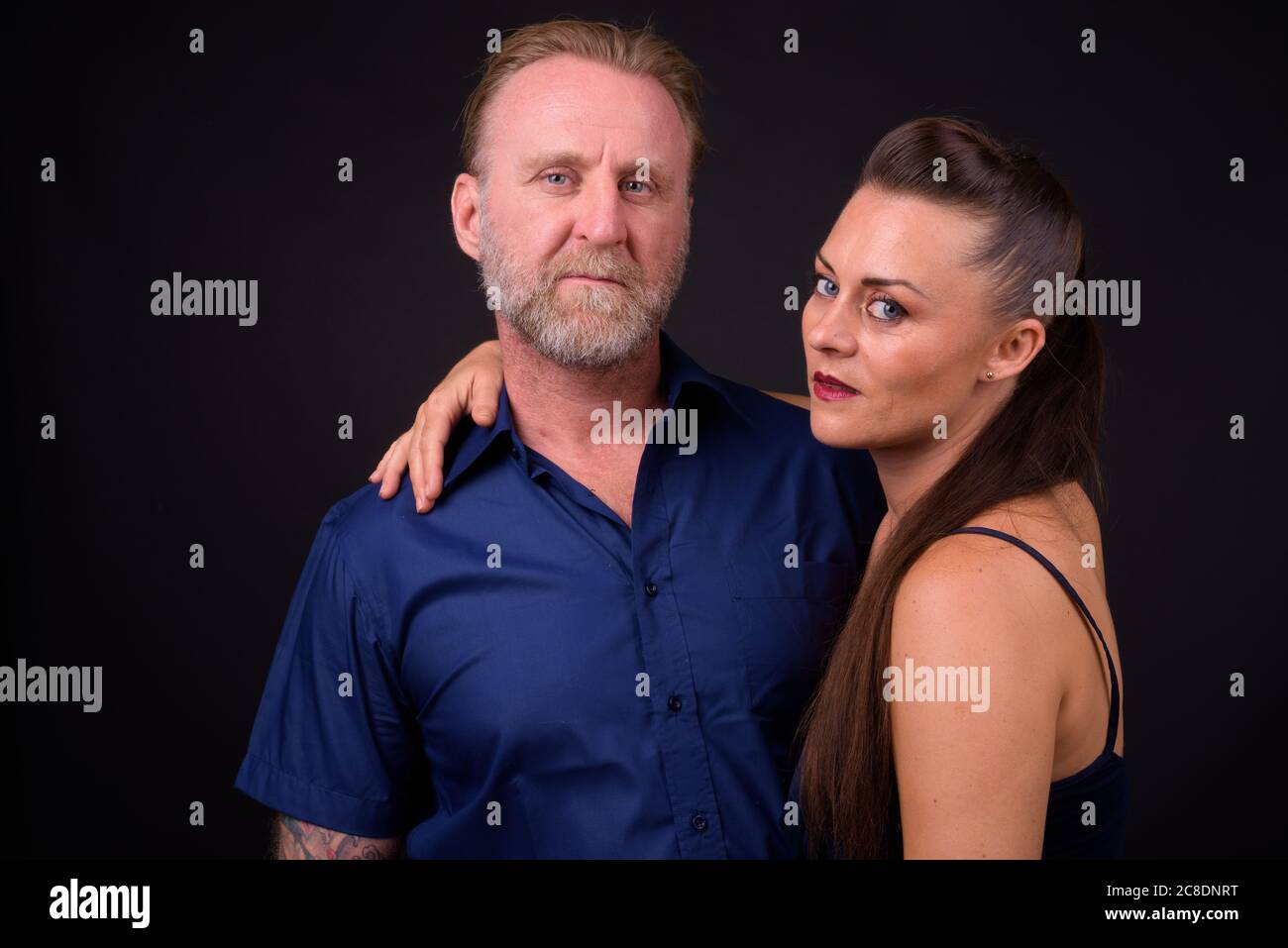 Portrait de couple mature ensemble et amoureux Banque D'Images