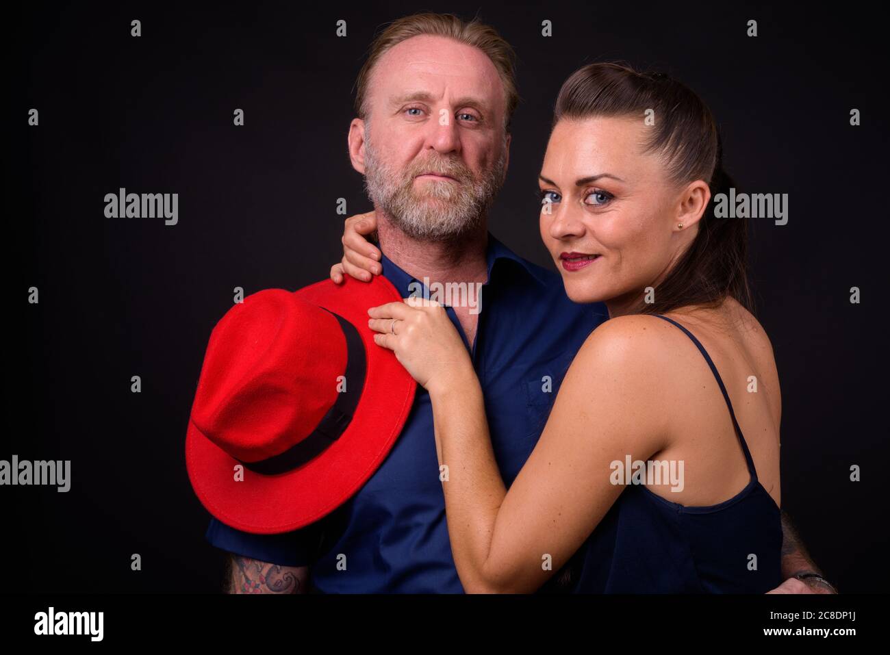 Portrait de couple mature ensemble et amoureux Banque D'Images