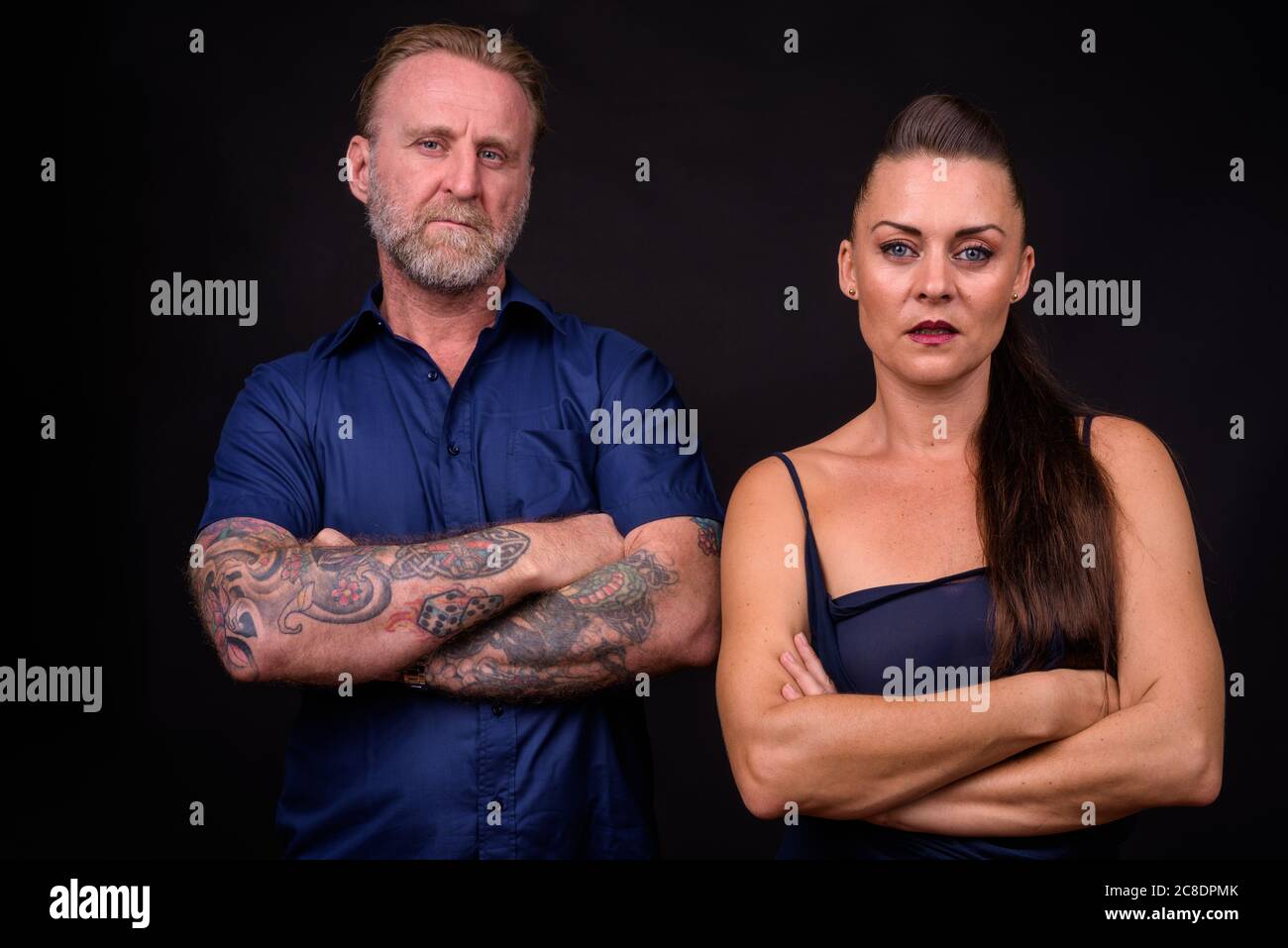 Portrait de couple mature ensemble et amoureux Banque D'Images