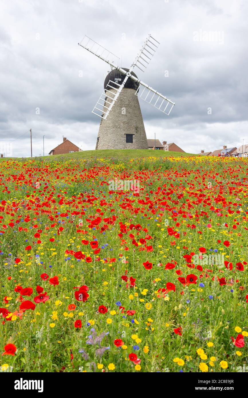 Whitburn Windmill, Whitburn, Tyne & Wear, Angleterre, Royaume-Uni Banque D'Images