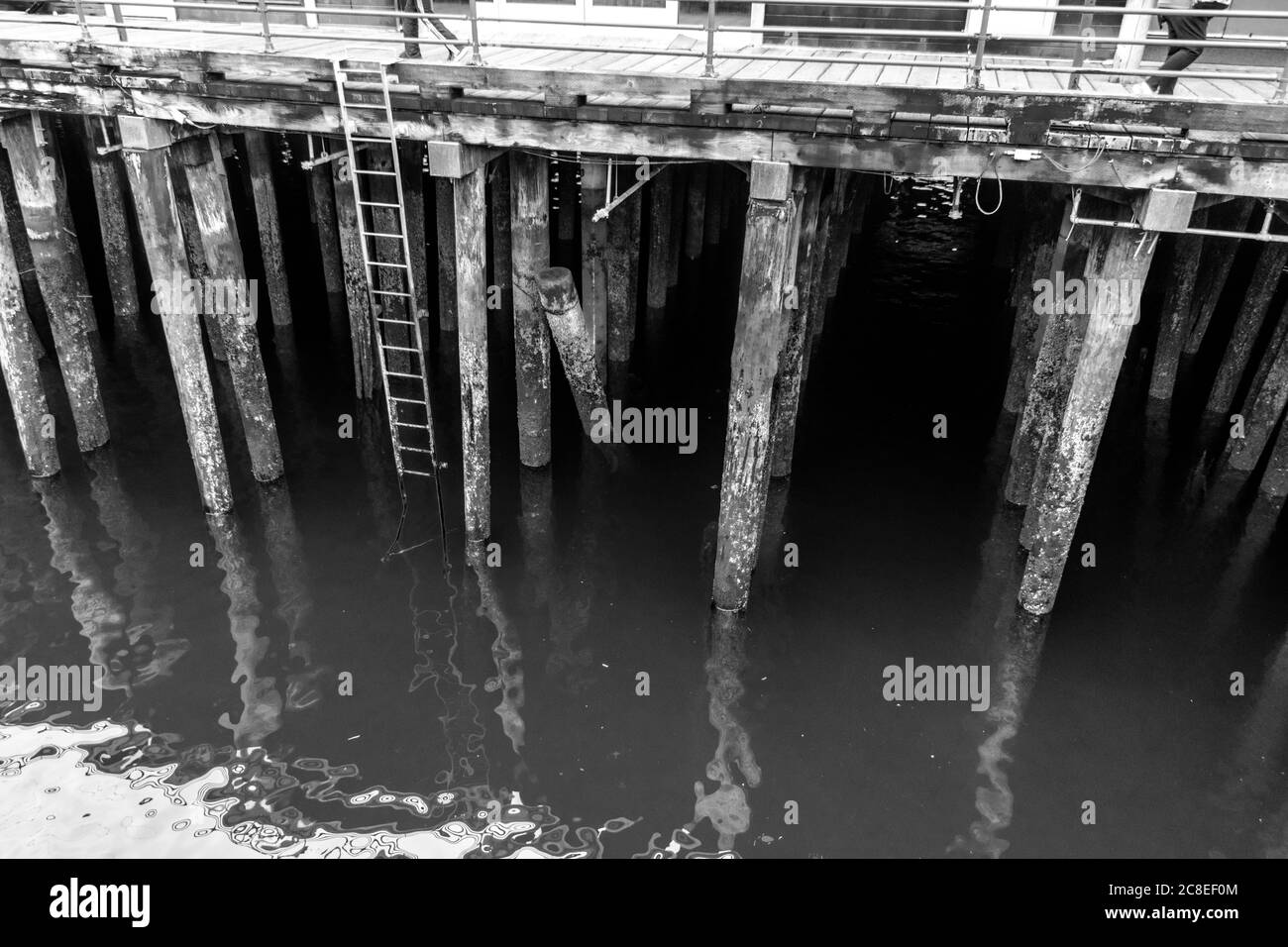 Old Dock at the Sea à Seattle Banque D'Images