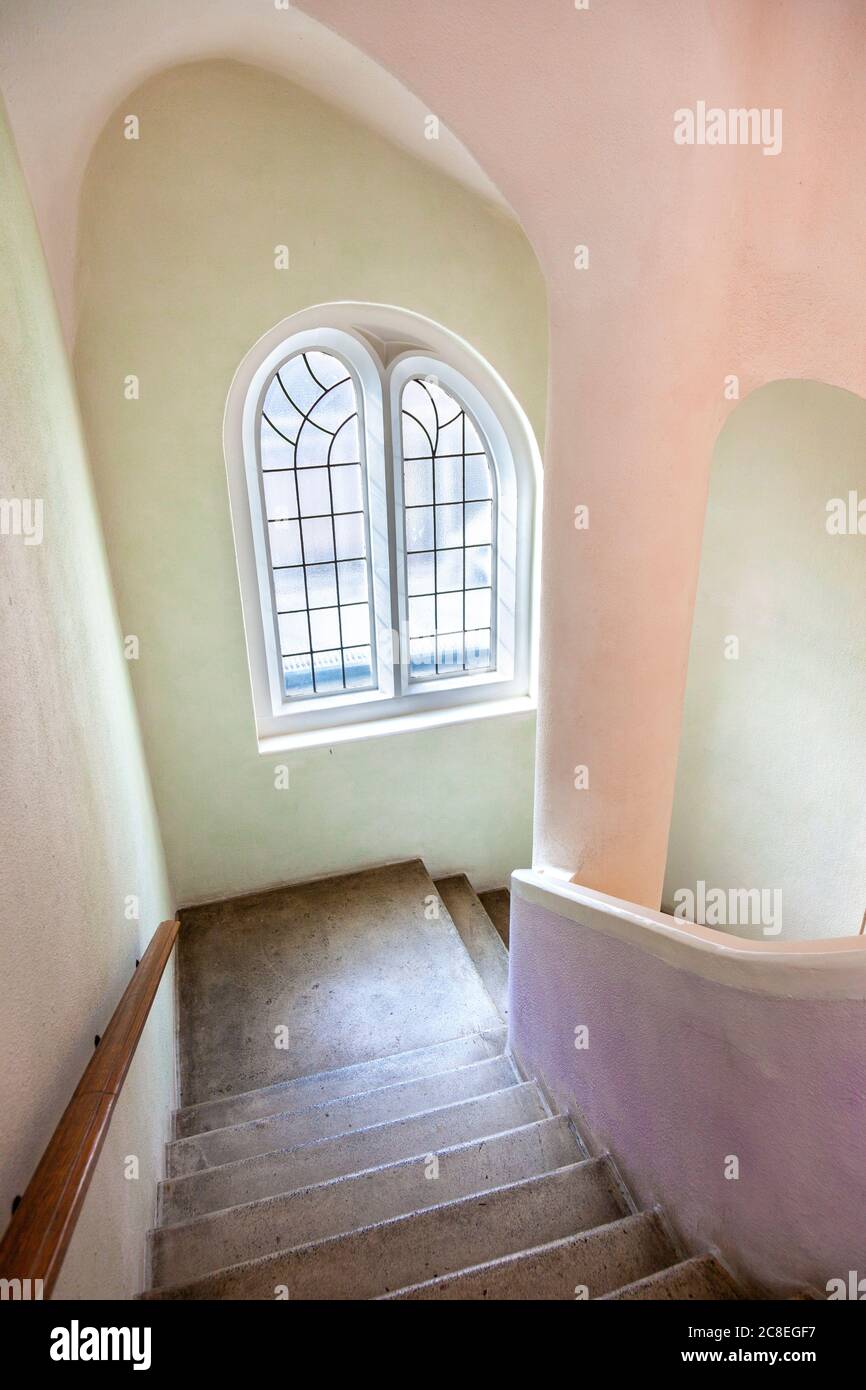 Art nouveau, architecture expressionniste, Rudolf Steiner House, Londres, Angleterre, Royaume-Uni Banque D'Images