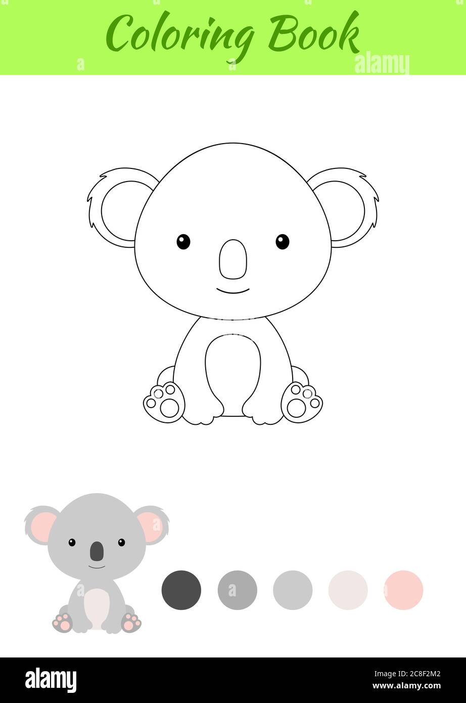 Cartoon Koala Animal Outline Vector Banque D Image Et Photos Alamy