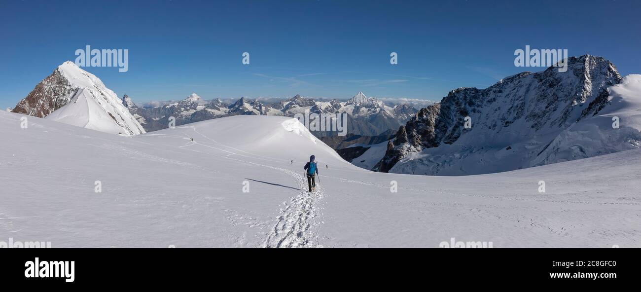 Massif du Monte Rosa Banque D'Images