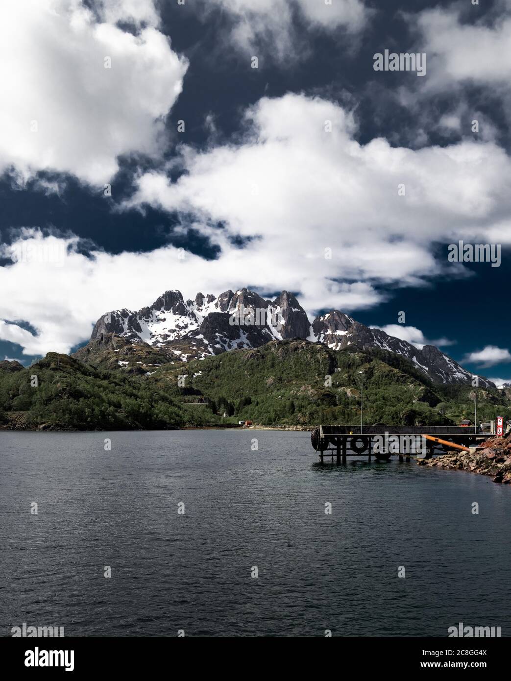 Été à Lofoten, Norvège Banque D'Images