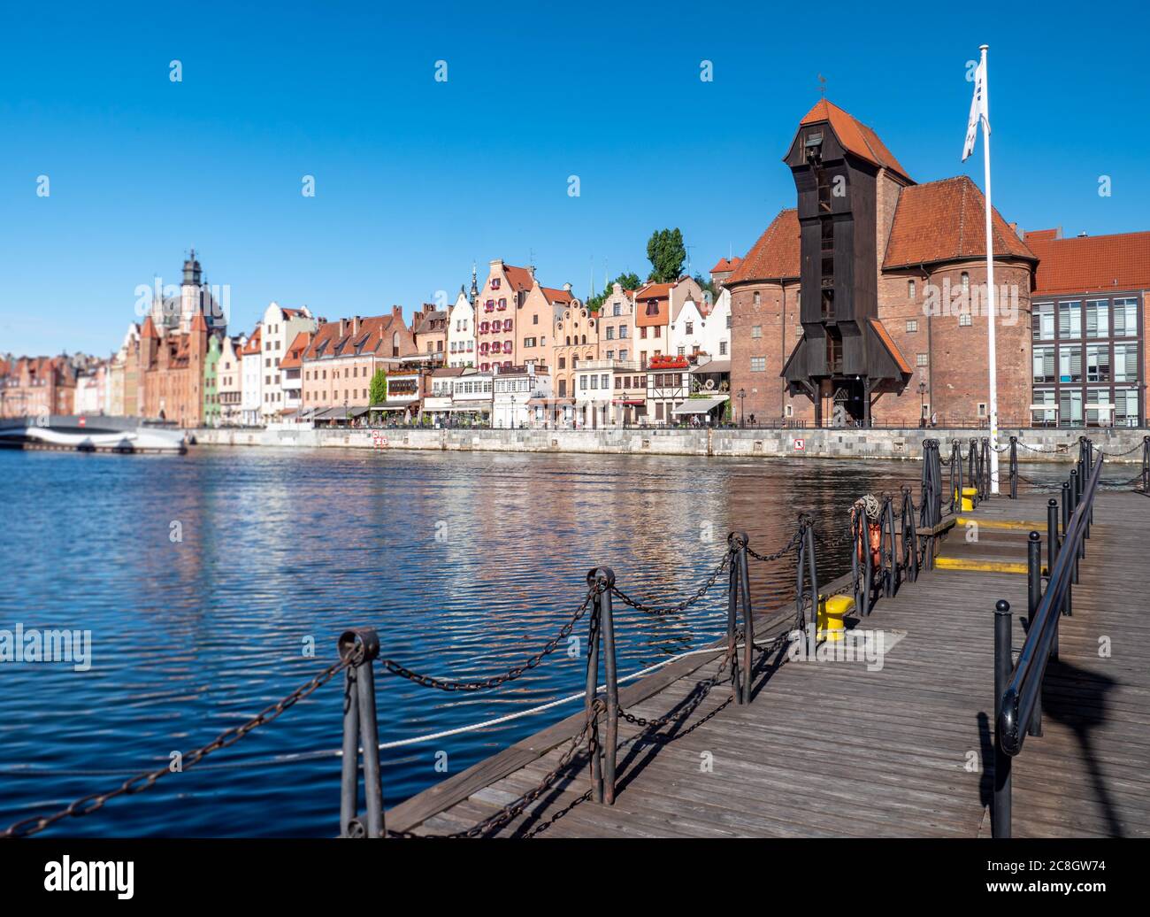 Vue sur le Kontor à Gdansk, Pologne Banque D'Images