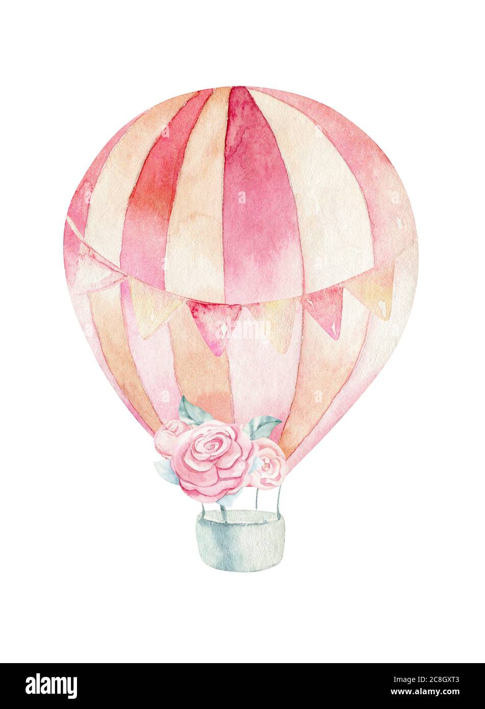 Bebe Douche Enfant Ballon Aquarelle Fille Design Elements De Dessin Anime Ensemble De Bebe Rose Anniversaire Ballon Jouet Robe Illustration Ensemble De Fete Pour Nouveau Nes Photo Stock Alamy