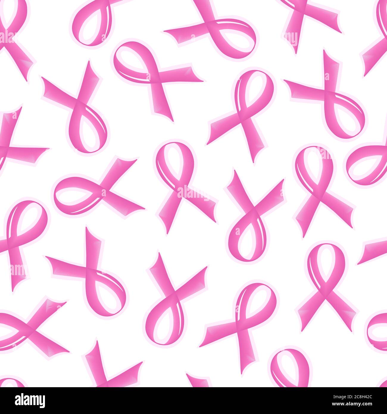 Illustration vectorielle d'un motif sans couture de ruban de support rose Illustration de Vecteur