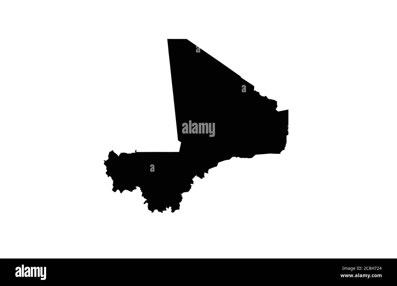 Illustration vectorielle de la carte Mali Illustration de Vecteur