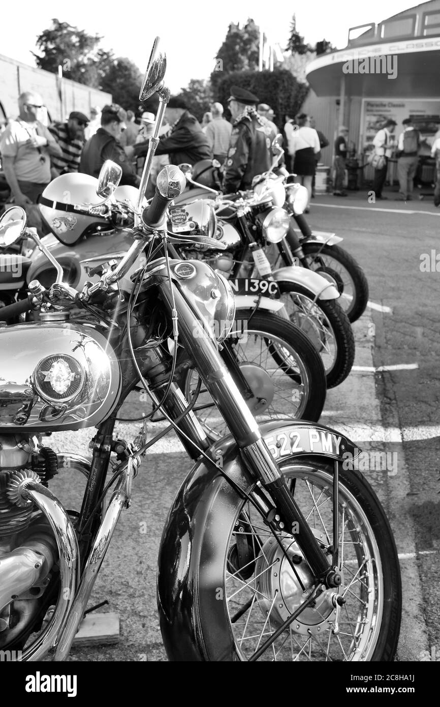 Septembre 2019 - exposition de motos au Goodwood Revival Banque D'Images