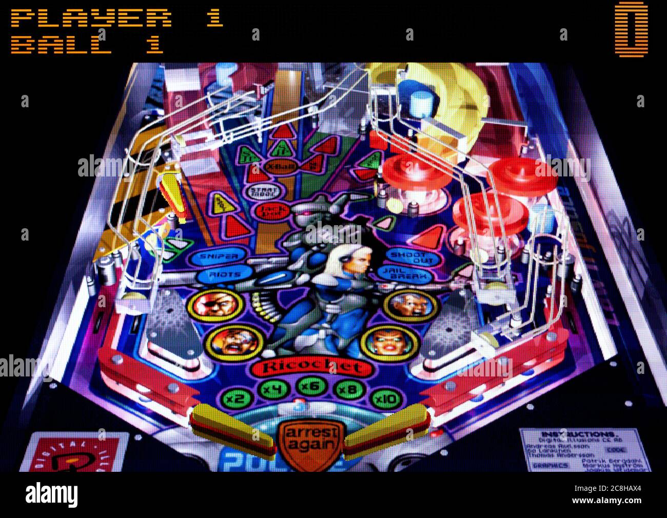 True Pinball - Sega Saturn Videogame - usage éditorial seulement Banque D'Images