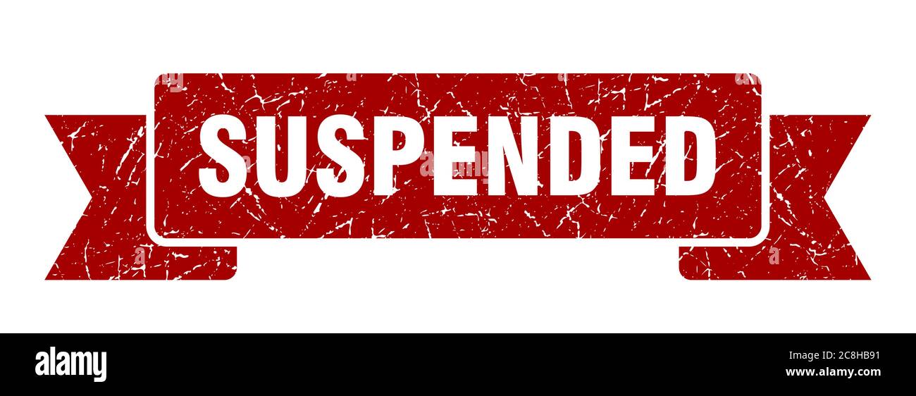 ruban suspendu. bande rétro vintage suspendue. Illustration de Vecteur