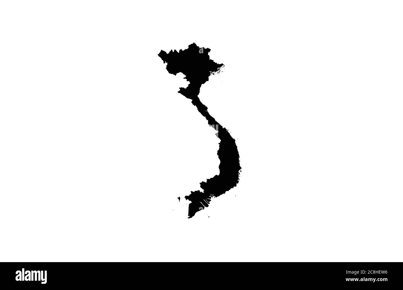 Illustration vectorielle de la carte du Vietnam Illustration de Vecteur