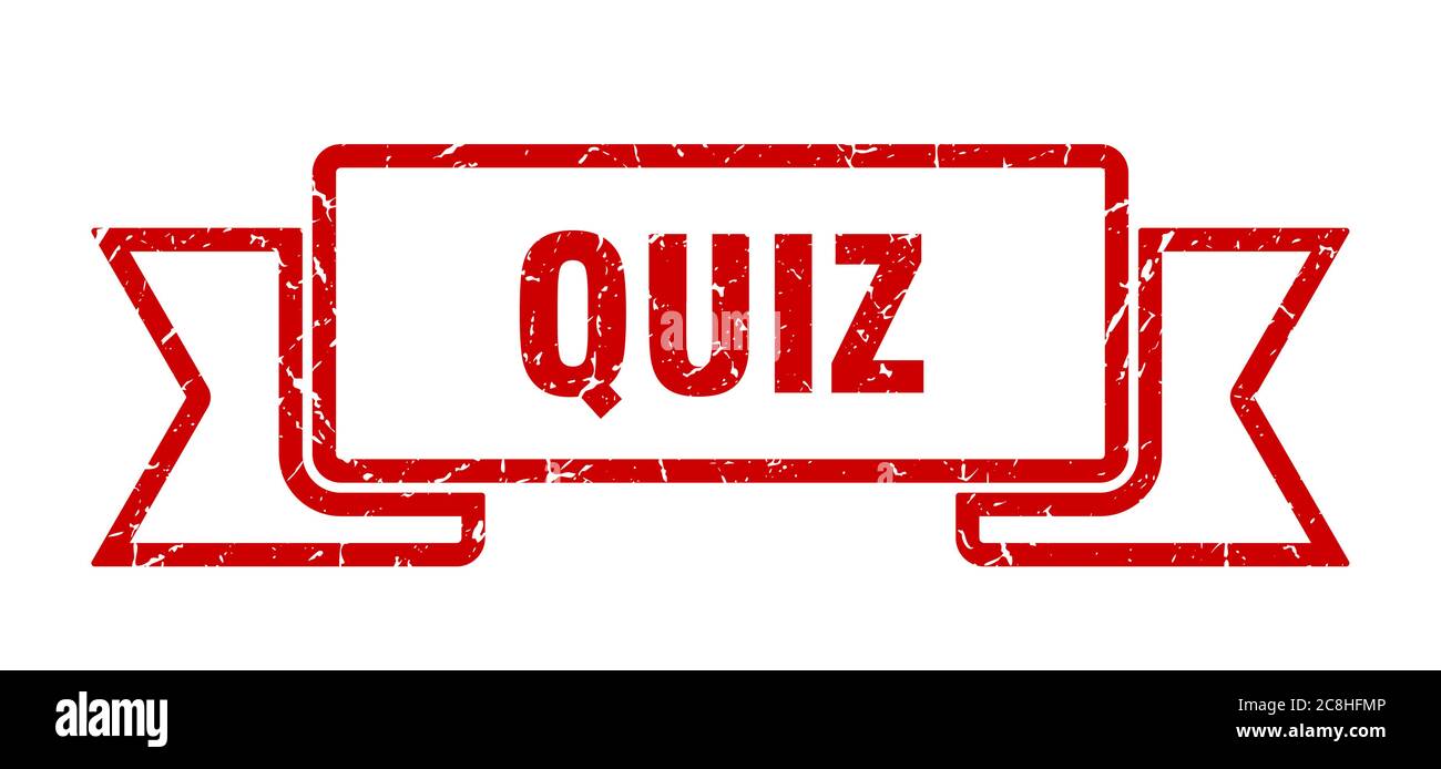 ruban de signalisation quiz. groupe rétro quiz vintage. Illustration de Vecteur