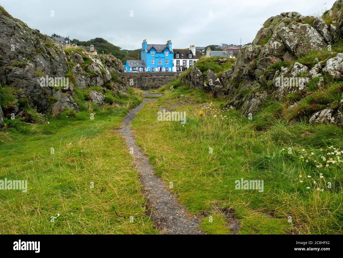 Le Waterfront Hotel Portpatrick, Dumfries & Galloway. Banque D'Images