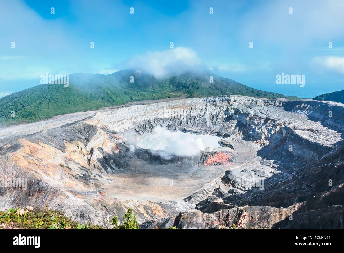 Volcan POA, Parc national Poas, Costa Rica, Amérique centrale Banque D'Images