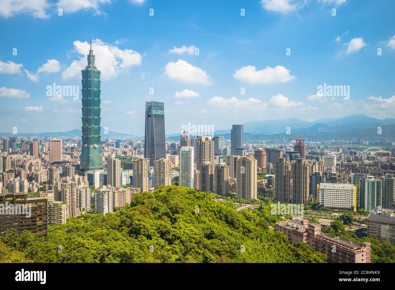 Vue panoramique de Taipei City à taiwan Banque D'Images