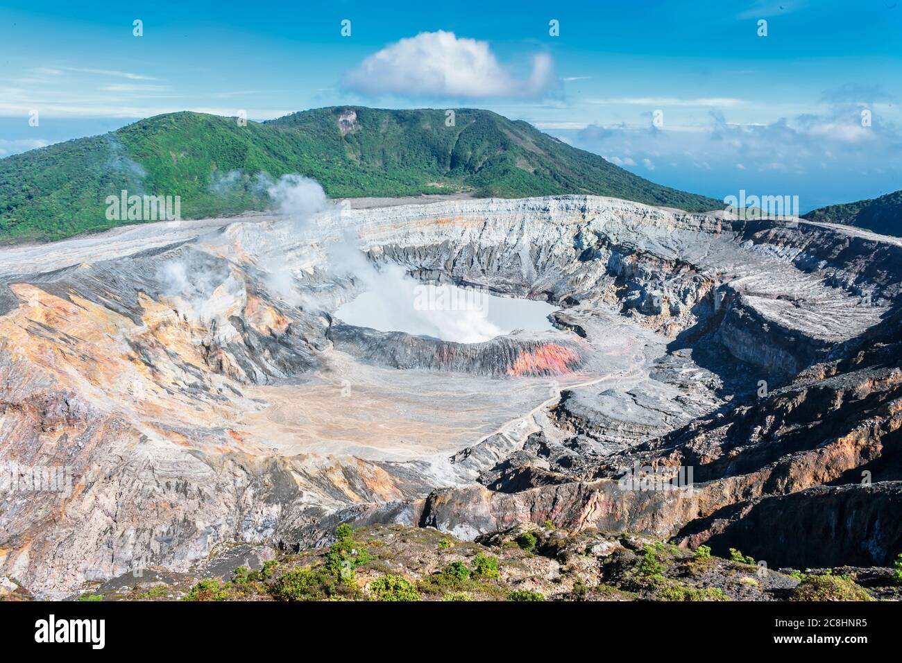 Volcan POA, Parc national Poas, Costa Rica, Amérique centrale Banque D'Images