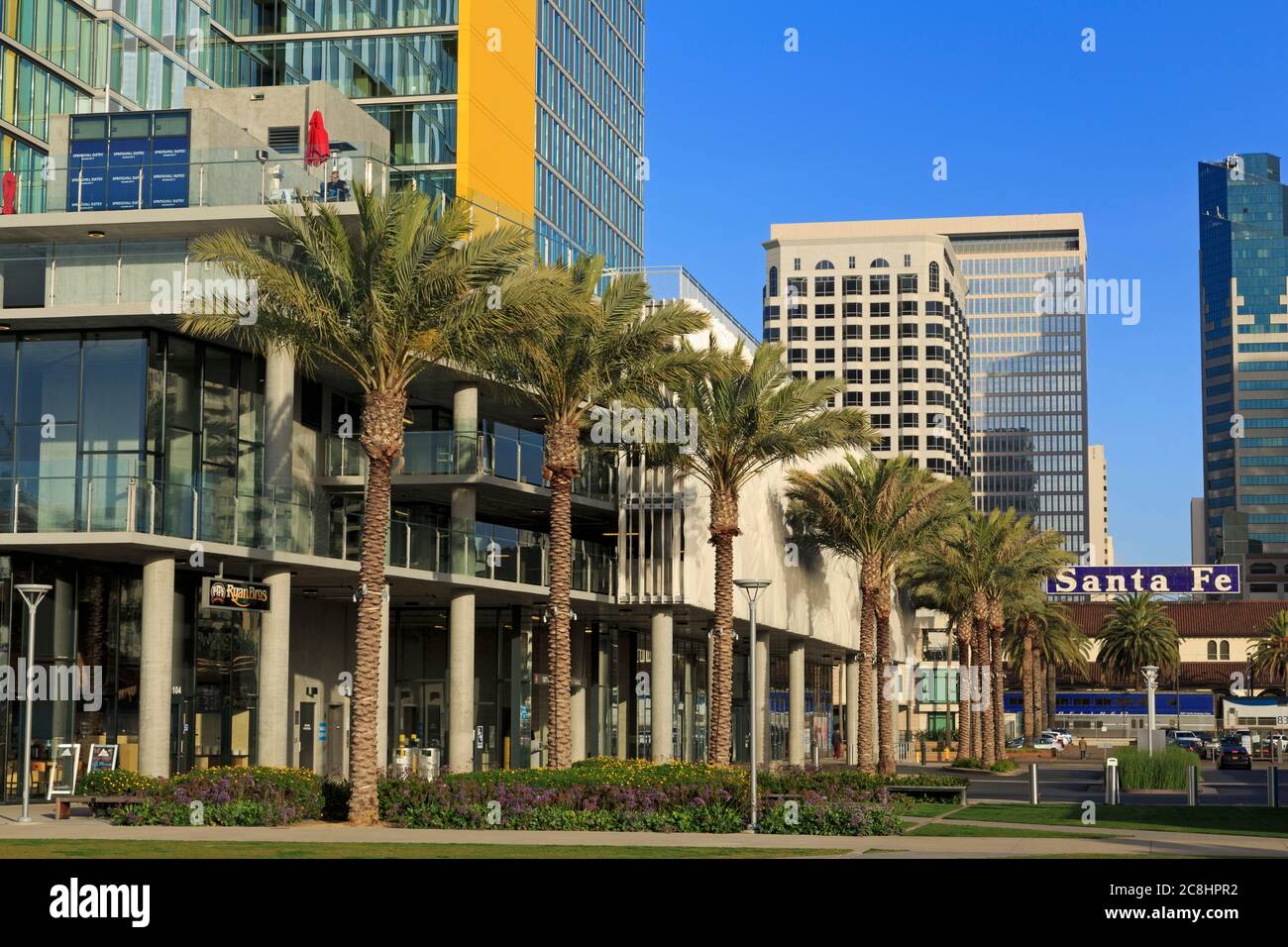 L'établissement Springhill Suites by Marriott, Bayfront, San Diego, California, USA Banque D'Images