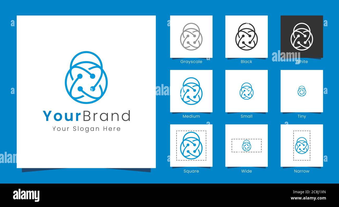 Ce logo est parfait pour la technologie de sécurité des applications d'entreprise Illustration de Vecteur