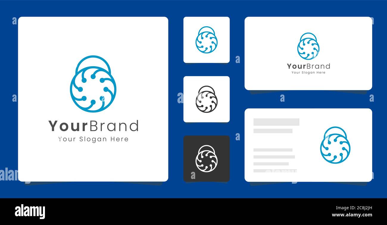 Ce logo est parfait pour la technologie de sécurité des applications d'entreprise Illustration de Vecteur