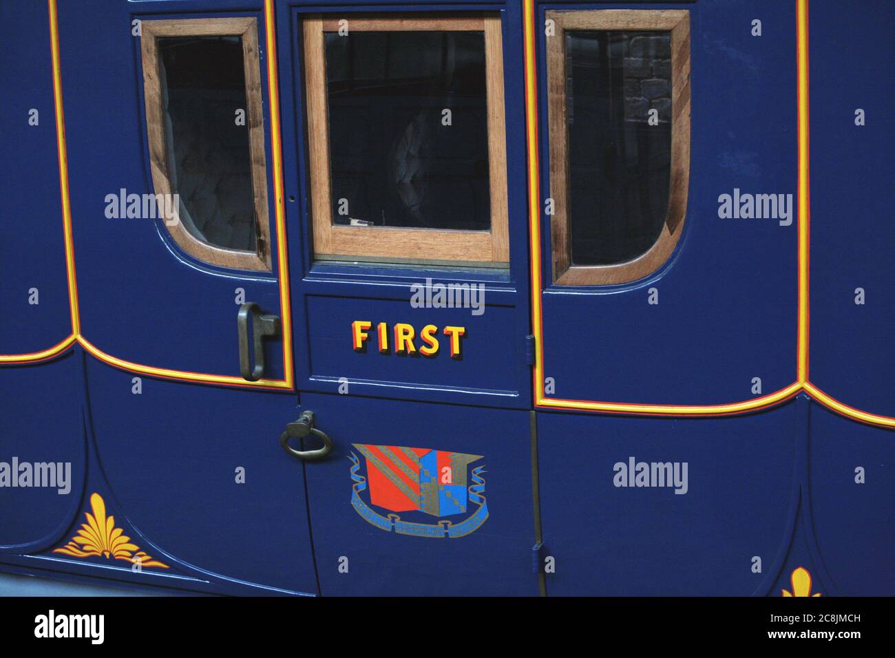 Détail de transport de première classe dans le Power Hall, Museum of Science and Industry, Liverpool Road, Manchester, Angleterre, Royaume-Uni Banque D'Images