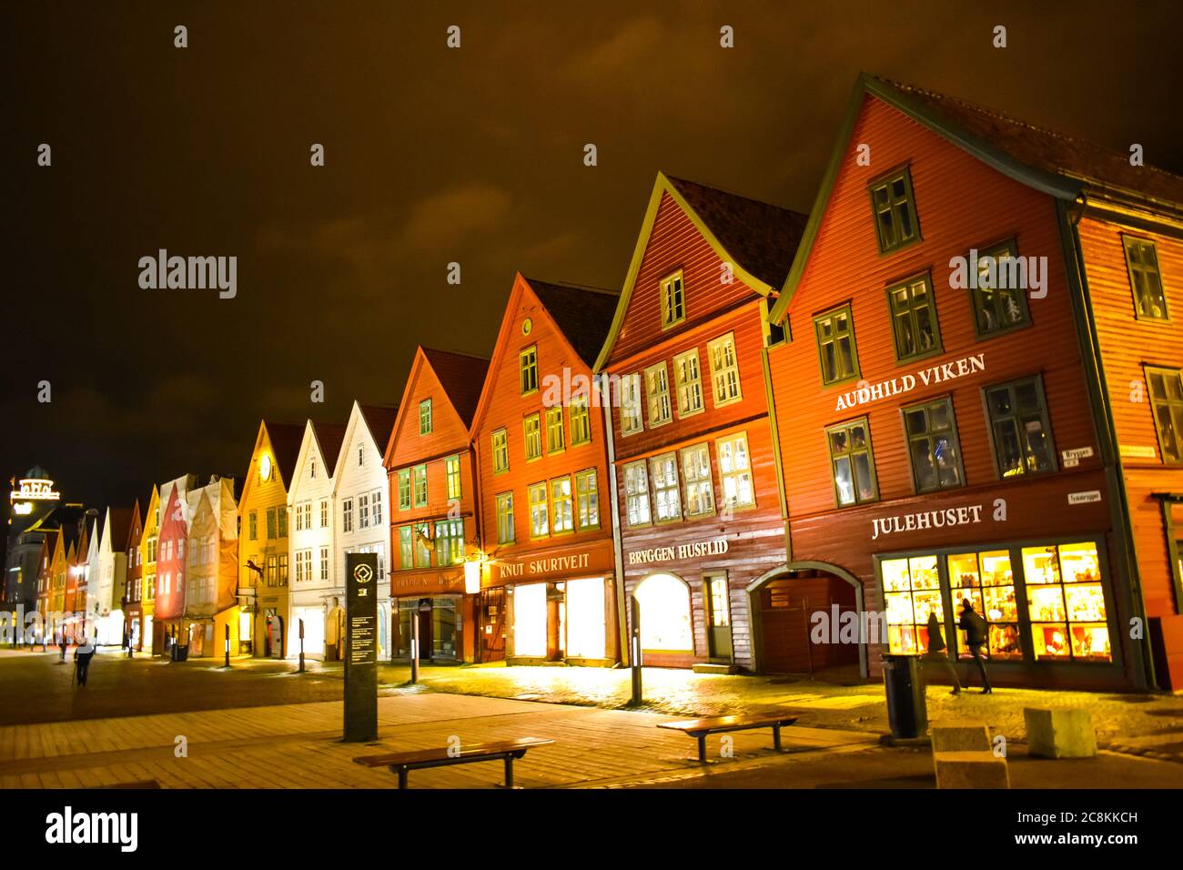 Bryggen à Bergen Banque D'Images