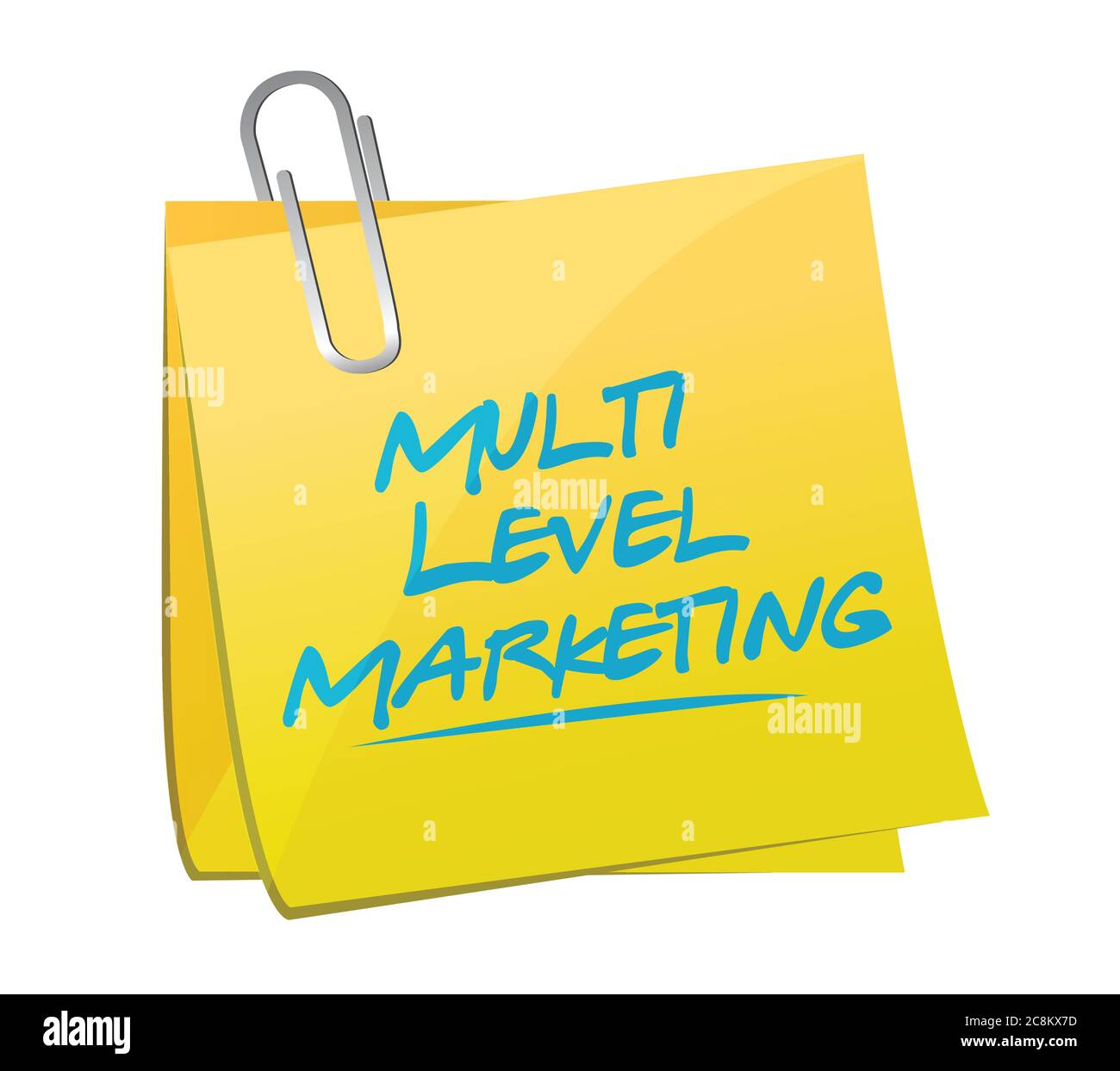 Illustration de post-mémo marketing à plusieurs niveaux sur fond blanc Illustration de Vecteur