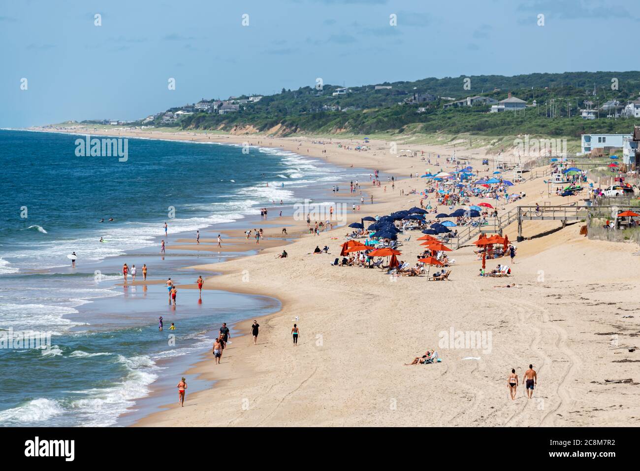 Plage de Montauk à l'été 2020 Banque D'Images