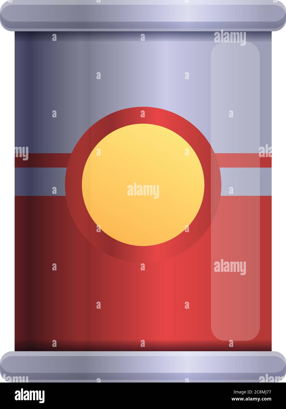 Icône boîte de tomate. Dessin animé de l'étain de tomate peut vecteur icône pour la conception de Web isolé sur fond blanc Illustration de Vecteur