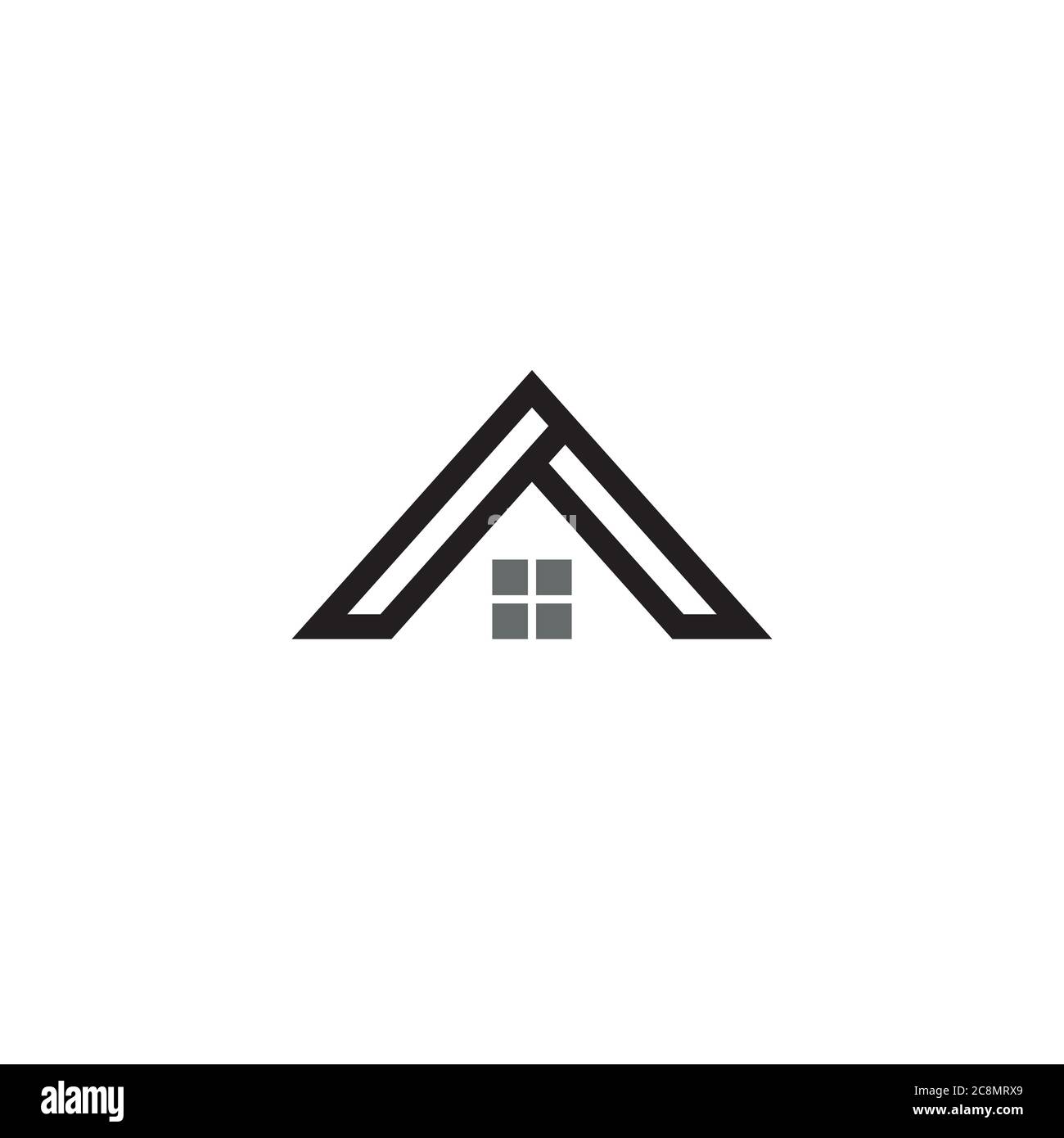 Un simple logo de maison / design d'icône Illustration de Vecteur