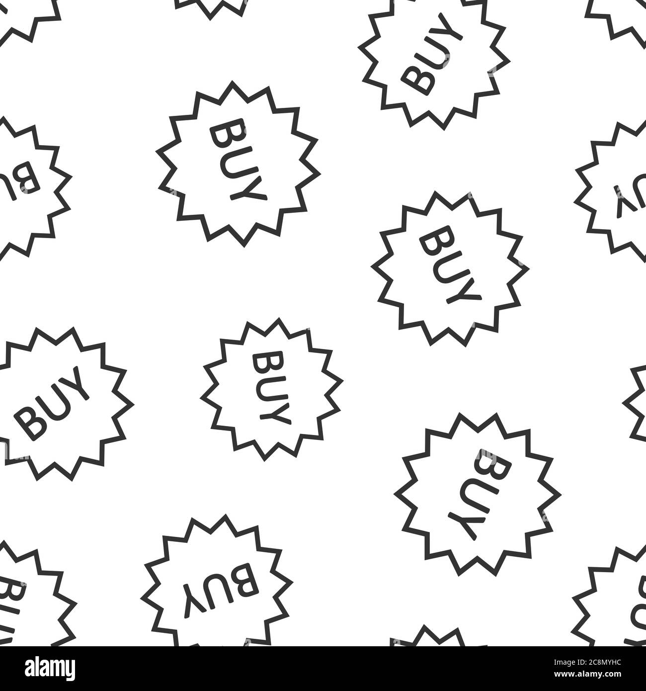 Icône de star du shopping en ligne dans un style plat. Acheter l'illustration vectorielle de bouton sur fond blanc isolé. Concept d'entreprise de modèle transparent de commerce électronique. Illustration de Vecteur