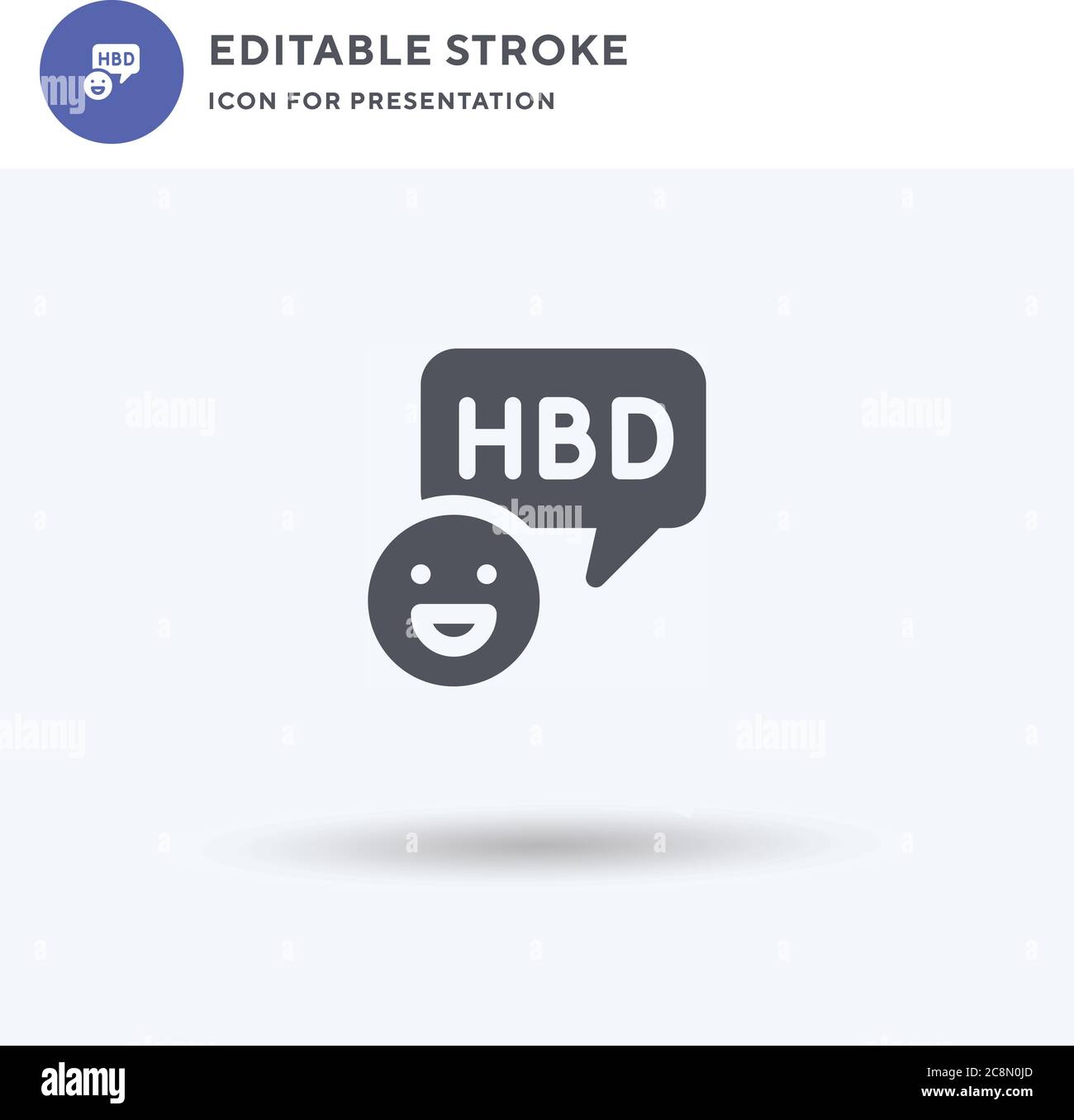 Vecteur D Icone De Joyeux Anniversaire Affiche Plate Remplie Pictogramme Solide Isole Sur Blanc Illustration Du Logo Icone Joyeux Anniversaire Pour Presentation Image Vectorielle Stock Alamy