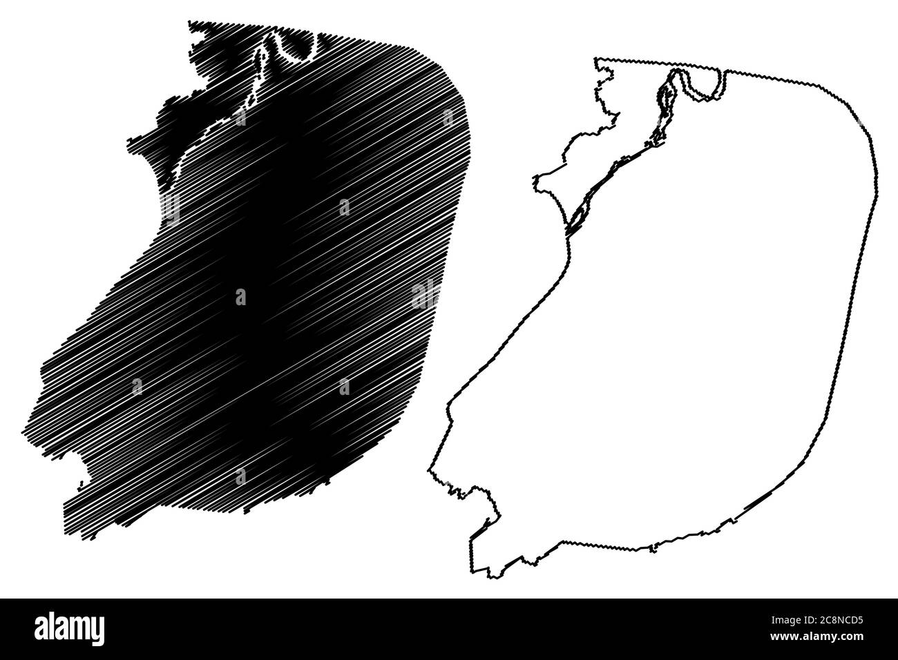 Illustration vectorielle de la carte de la ville de Lahore (République