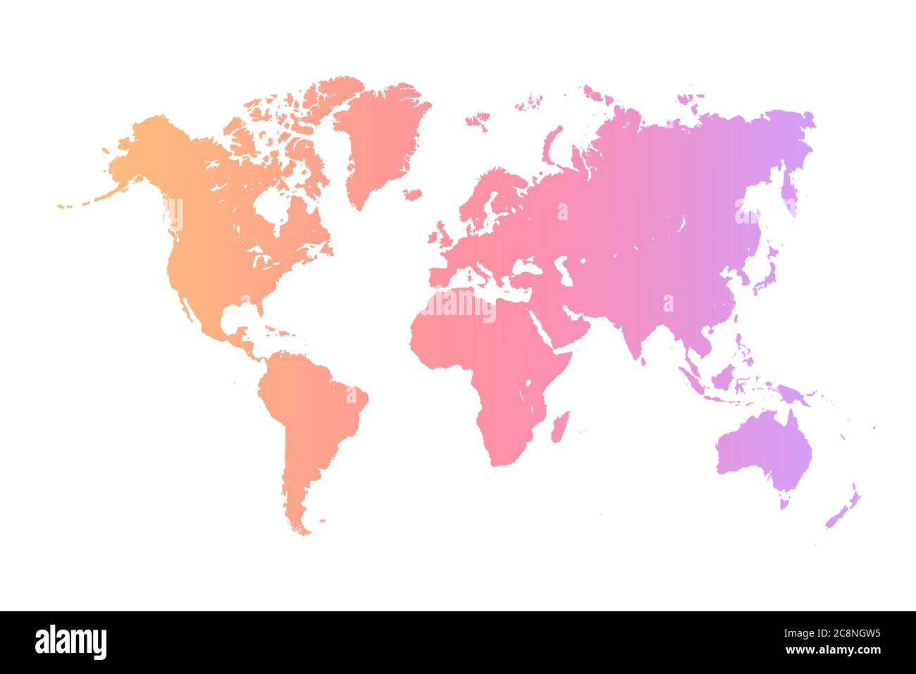 Carte du monde, isolée sur fond blanc. Flat Earth, modèle de carte gris, icône globe similaire. Voyagez dans le monde entier, avec une silhouette de fond Banque D'Images