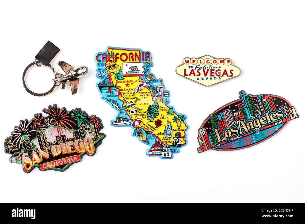 Ensemble de bibelots des États-Unis. Banque D'Images