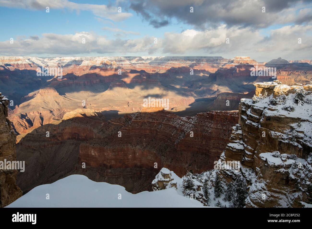 Parc national du Grand Canyon en hiver, Arizona, États-Unis Banque D'Images