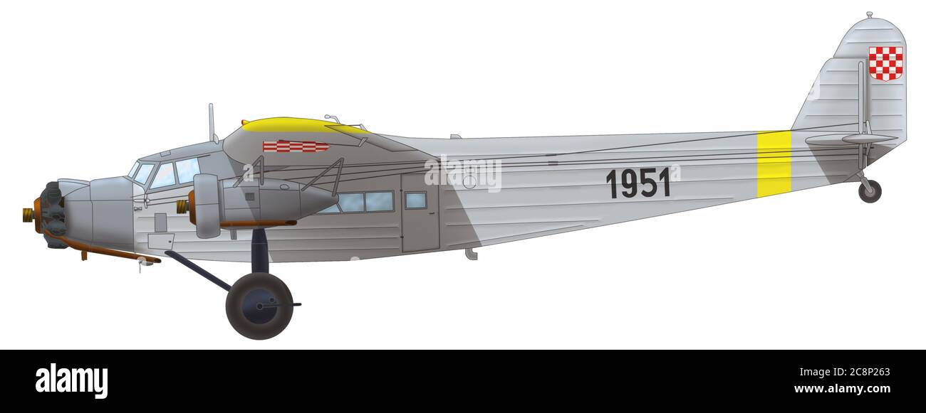 Avia F.IXD.16 de la Force aérienne croate, 1943 Banque D'Images
